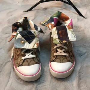 Coach high top shoes